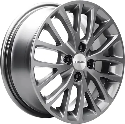 Литой диск Khomen KHW1507 Rapid/Fabia 15x6" 5x100мм DIA 57.1мм ET 38мм (Gray FP)