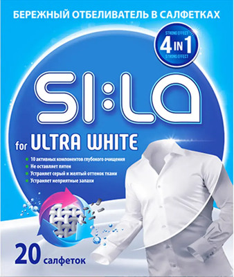 Салфетки для стирки SI:LA For White (20шт)
