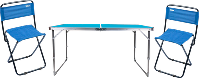 Комплект складной мебели Ника ССТ-3 / ПС1 (голубой/синий)