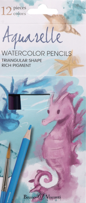 Набор акварельных карандашей Bruno Visconti Dream World / 30-0134 (12цв)