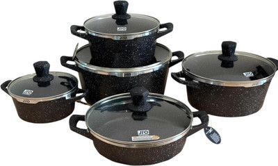 Набор кухонной посуды JIO J3010 (коричневый)