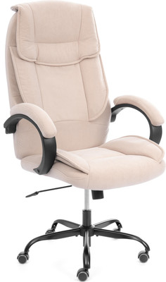 Кресло офисное Tetchair Oreon metalBL велюр (бежевый, 7)