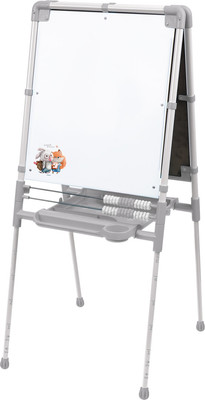 Мольберт детский Ника Двустронний ДЗМ1/СР (серый)
