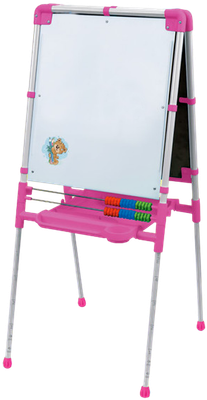 Мольберт детский Ника Двусторонний ДЗМ1/РЗ (розовый)
