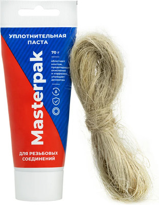 Набор уплотнительных средств MasterProf Паста Masterpak + Лен ИС.131742 (70г)