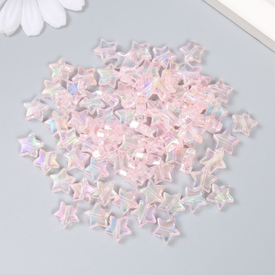 Набор бусин декоративных Арт Узор Звезда Розовый перламутр / 9291989