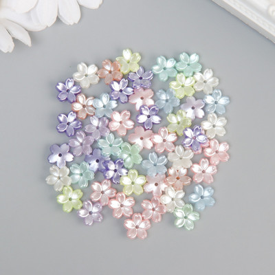 Набор бусин декоративных Арт Узор Цветочки / 9887292 (50шт)