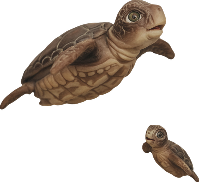 Фигурка коллекционная Magic Manufactory Ocean Черепаха с черепашонком (бежевый)