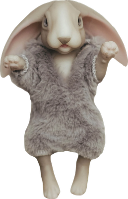 Фигурка коллекционная Magic Manufactory History Зайчонок (серый)