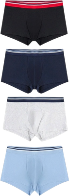 Комплект мужских трусов Mark Formelle 411124-4 (р.98-108, серый меланж 4306-А/пыльно-голубой/неви/черный)