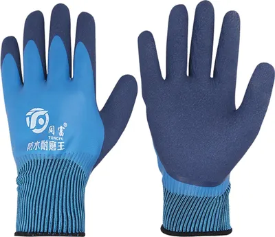 Перчатки защитные Admiral Плотные с синим обливом (р.L-XL, синий)