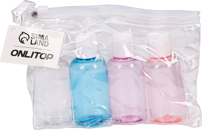 Набор флаконов для косметики Onlytop 4685880 (4шт)