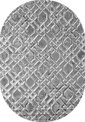 Коврик Sahan Alvita 7850D-S-D-GREY-GREY-OVAL K25 (0.8х1.5)