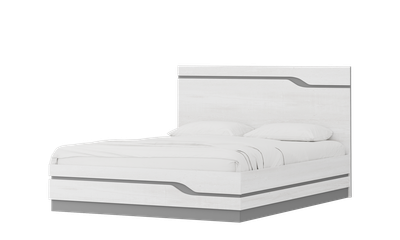 Двуспальная кровать Речицадрев Герда Р382.09 (сосна рокпорт лайт 543/титан)