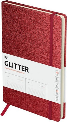 Ежедневник BG Glitter. Red А5 / DuA5_61214 (136л)