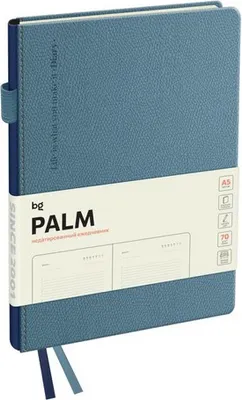Ежедневник BG Palm. Steel blue А5 / DuA5_61318 (136л)