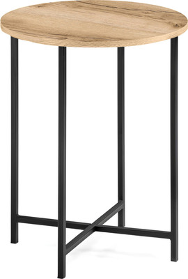 Табурет Древпром Круглый ДП2-10 (черный матовый/делано)