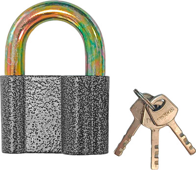 Замок навесной Trodos BC-HAL2-80 (алюминий, блистер)