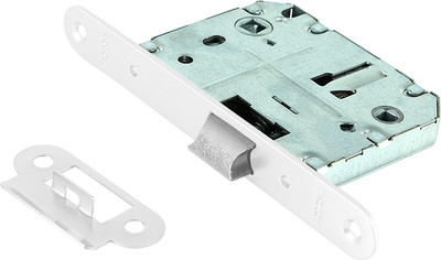 Защелка врезная с фиксацией Trodos 2070-70WС oval WW (белый)
