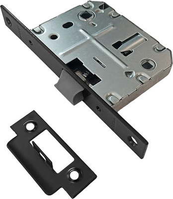 Защелка врезная с фиксацией Trodos 2070-70WС/P BL (пластик, черный)