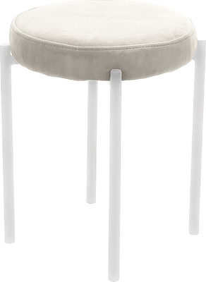 Табурет Табурет Канапе (велютто 01/каркас белый)