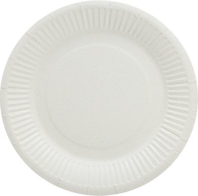 Набор одноразовых тарелок Laima Стандарт / 608085 (100шт, белый)