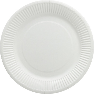 Набор одноразовых тарелок Laima Стандарт / 608086 (100шт, белый)