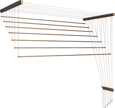 Сушилка для белья Comfort Alumin Group Потолочная Алюминиевая Bronze Premium 7 прутьев 1.1м (бронзовый)