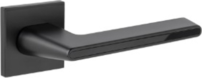 Ручка дверная Vettore R21.190 MBP/BL (черный матовый/черная вставка)