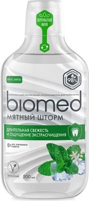 Ополаскиватель для полости рта Biomed Мятный шторм (500мл)