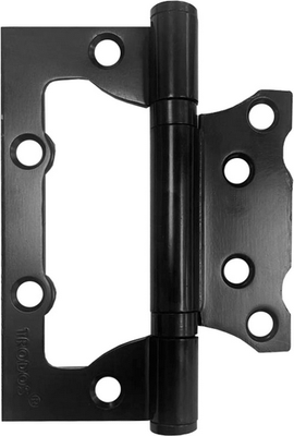 Петля дверная Trodos 100x75x2.5 2ВВ BL без врезки (черный, флоупак)