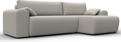 Диван угловой Лига Диванов Лига-099 универсальный (амур 02 бежевый)