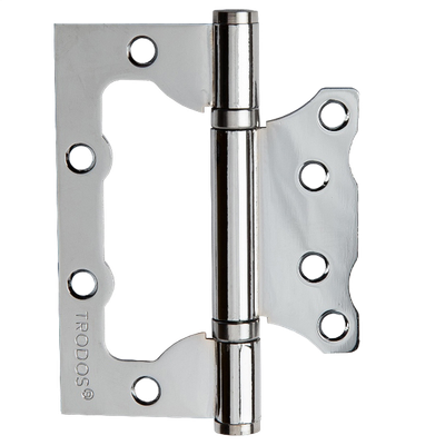 Петля дверная Trodos 100x75x2.5 2ВВ CP без врезки (хром, флоупак)