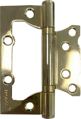 Петля дверная Trodos 100x75x2.5 2ВВ GP без врезки (золотистый, флоупак)