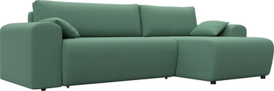 Диван угловой Лига Диванов Лига-099 универсальный (амур 11 зеленый)