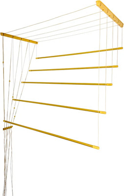 Сушилка для белья Comfort Alumin Group Потолочная Алюминиевая Gold Premium 5 прутьев 2.9м (золото)