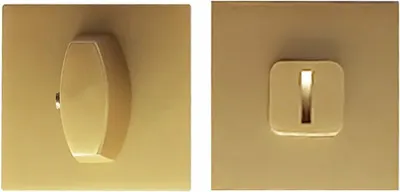 Фиксатор дверной защелки Trodos BK-03 slim GA (сатиновое золото матовый)