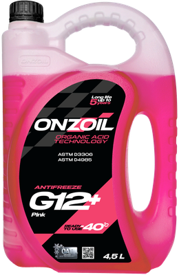 Антифриз Onzoil G12+ (4.5л, розовый)