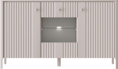 Тумба Black Red White Dalia KOM1W2D с подсветкой (персидский жемчуг)