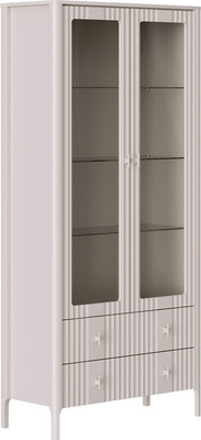 Шкаф с витриной Black Red White Dalia REG2W2S (персидский жемчуг)