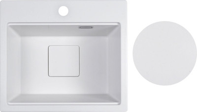 Мойка кухонная Marblan Comfort 48 (иней, с сифоном)