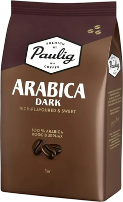 Кофе в зернах Paulig Arabica Dark (1кг)