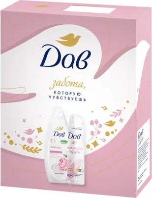 Набор косметики для тела Dove Обновление 2025 Антиперспирант-спрей 150мл+Гель для душа 250мл