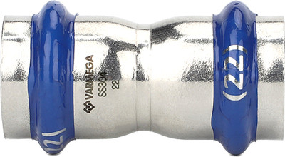 Муфта Varmega Inox Press 22 двухраструбная / VM701002222