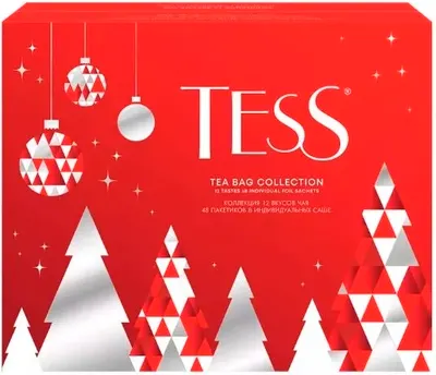 Чай пакетированный Tess Эксклюзивная коллекция 12 видов (48пак)