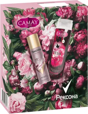 Набор косметики для тела Rexona Camay 2025 Антиперспирант-спрей 150мл+Гель для душа 250мл