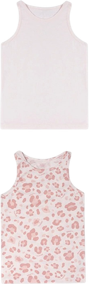 Комплект маек детских Mark Formelle 427739-2/1 (р.134-68, светло-розовый/розовый леопард)