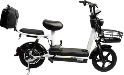 Электровелосипед NoVa EC-02 с задним кофром (графит, без цепи)