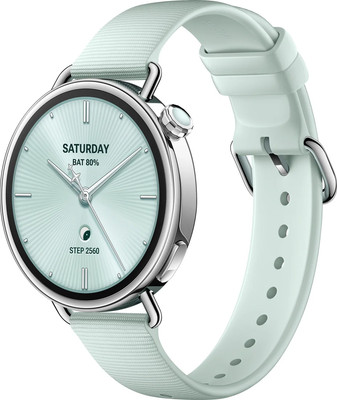 Умные часы Xiaomi Watch S4 41mm M2502W1 / BHR080CGL (Fluororubber Strap Mint Green)