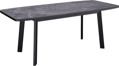 Обеденный стол Kenner AA1400 (черный/керамика/мрамор черный)